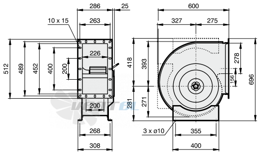 Rosenberg ERAD 355-4 - описание, технические характеристики, графики